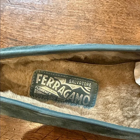 Salvatore Ferragamo Teal Suede Loafers - Picture 5 of 7